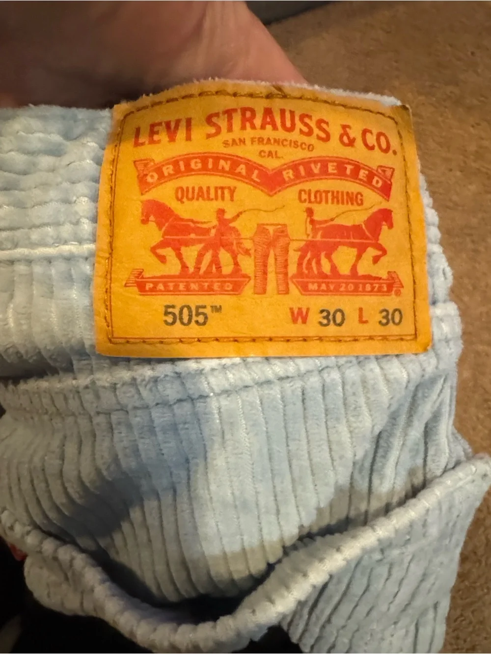 Levis levi corduroy